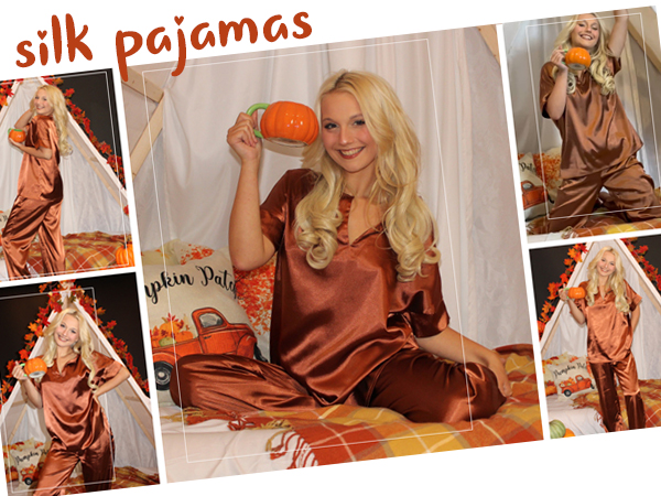 SILK PAJAMAS SET FOR HALLOWEEN