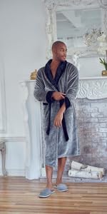 plush robe for women bathrobe for men gift for men personalized robe for men