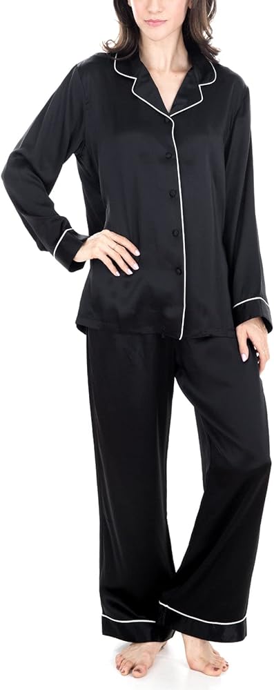 Women's Luxury Silk Sleepwear 100% Silk Pajamas Set