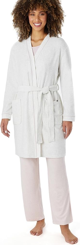 Eddie Bauer Women’s Pajama Set – 3 Piece Sleepwear Set - Bathrobe, T-Shirt, and Lounge Pants Set for Women (S-XXL)