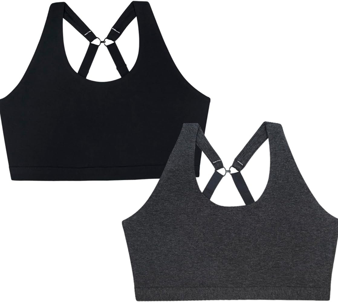 Women's Plus Size Cotton Comfort 2-Pack Bralette