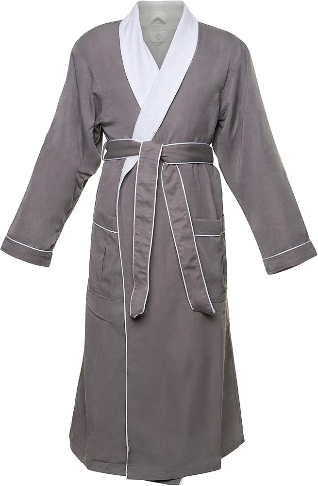 CHADSWORTH & HAIG Ultimate Doeskin Brushed Microfiber Bathrobe Lined In Terry. Luxury Spa & Hotel Bathrobe for Women & Men