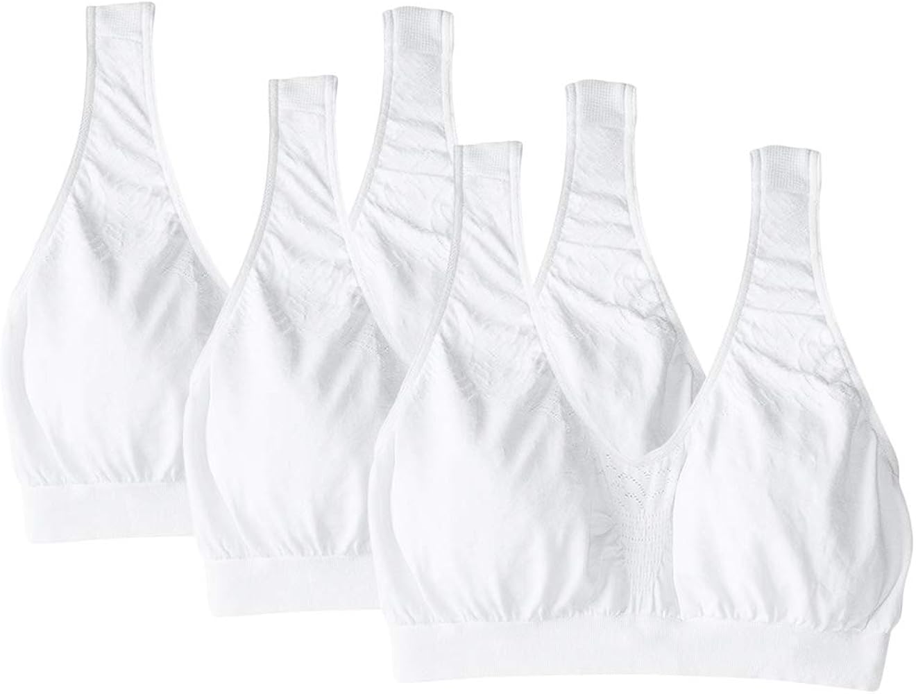 3 Pack White Bali Comfort Revolution Wirefree Bra