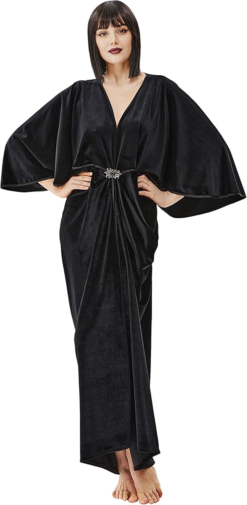 BABEYOND 1920s Velvet Cocoon Gown - Hollywood Style Robe Great Gatsby Party Outfit Batwing Sleeves Art Deco Coat