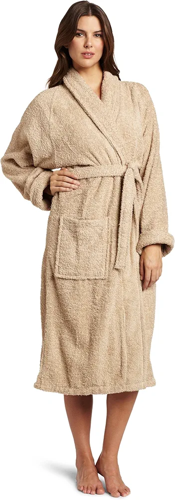 Blue Nile Mills Superior Combed Cotton Unisex Extra Large Terry Bath Robe, Taupe