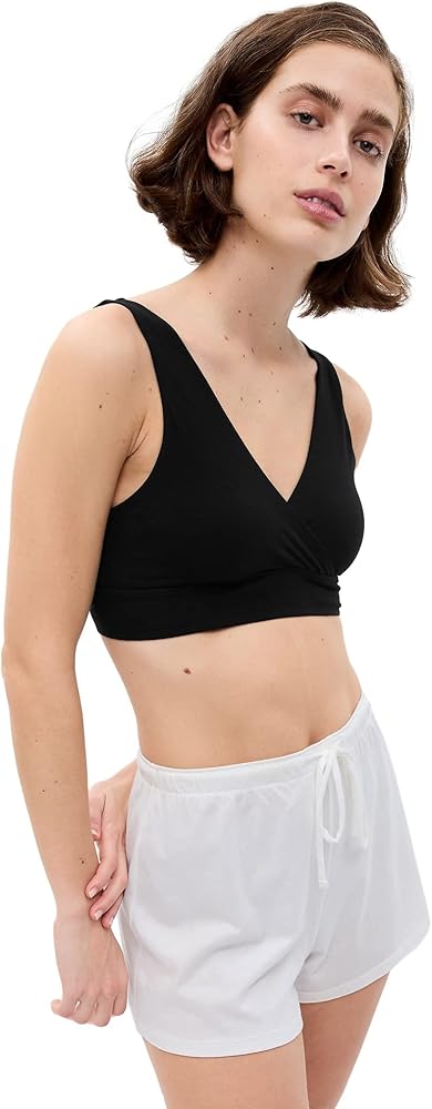 GAP Women's Maternity Organic Cotton Nursing Lounge Bra