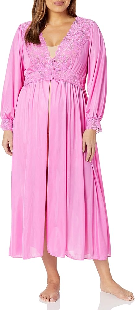 Shadowline Women's Silhouette 54" Sleeve Long Coat, Flamingo Pink, Medium