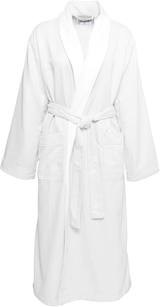 Mansfield, Unisex Microfiber Terry Lined Shawl Collar Spa Bath Robe