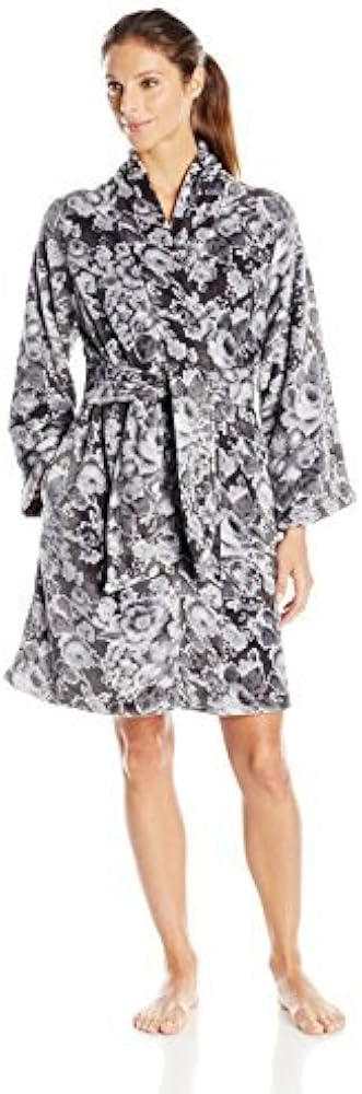 Ahh By Rhonda Shear Women's Printed Wrap Robe