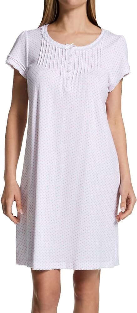 Miss Elaine Women's 234823 Cottonessa Short Sleeve Short Gown