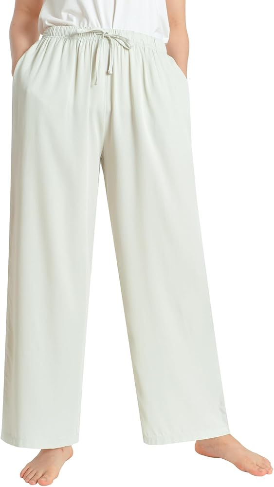 Latuza Women's Petite Lounge Pants Wide Leg Loose Fit