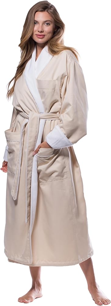 Turquaz Robes for Women - Luxury Plush Lined Bathrobe, 100% Polyester Microterry & Microfiber, Cozy & Elegant Womens Robe