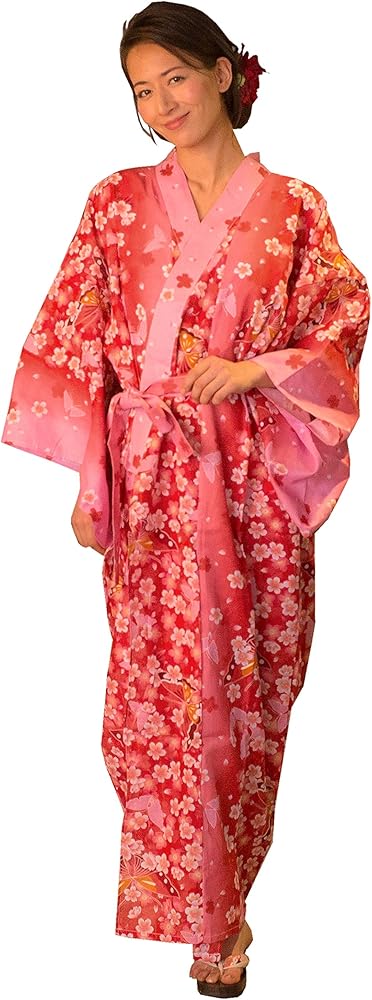 Kimura Jitsugyo Women's Kyoto Traditional Easy Wearing Kawaii Yukata Robe(Japanese Casual Kimono) Set 2