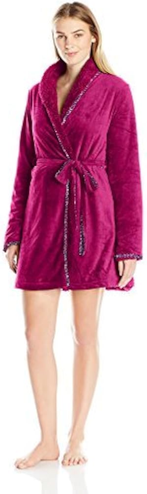 Maidenform Women's Sherpa Cozy Robe