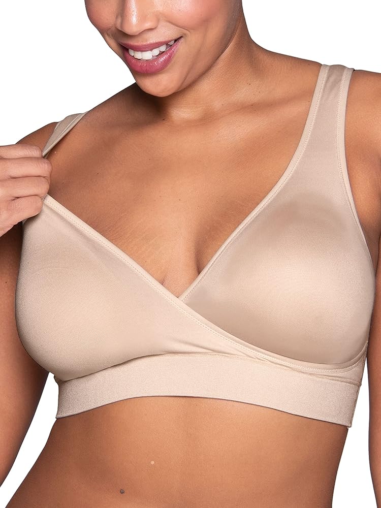 Vanity Fair Women's Maternity Nursing Bras for Breastfeeding: Wireless Pullover Lounge Sleep Bra, Available in Multipacks