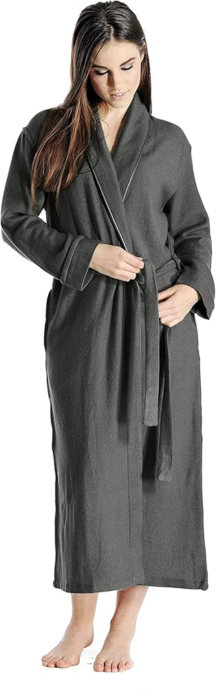 Cashmere Boutique 100% Pure Cashmere Robes For Women – Long, Lightweight, Soft Plush, Winter Warm, and Cozy Women Bathrobe