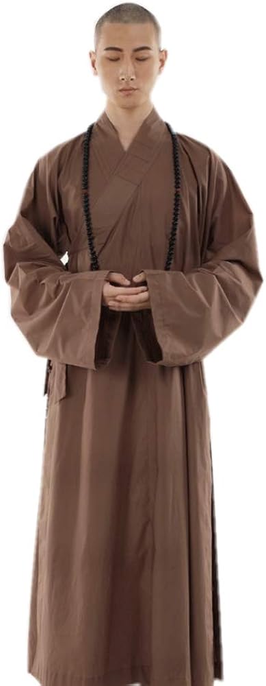 Shaolin Unisex Monk Kung fu Robe Bichounic Lama Long Gown Summer