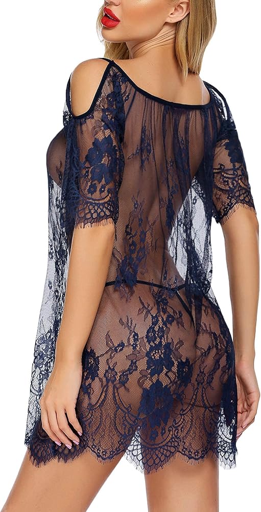 Avidlove Women Chemises Lace Smock Lingerie Mini Babydoll S-4XL