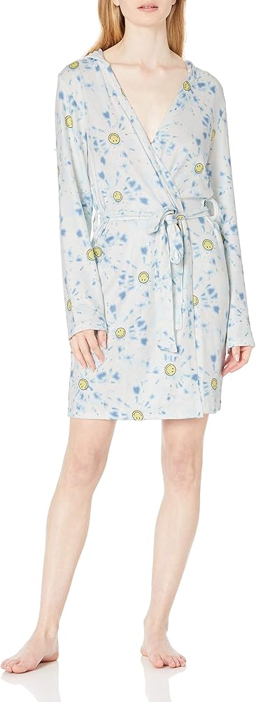 PJ Salvage Women's Loungewear Tie Dye Smiles Robe