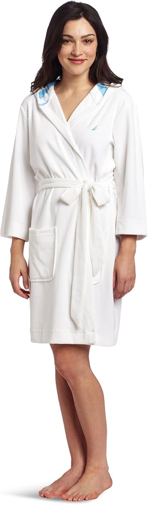 Nautica Sleepwear Women's Knit Terry Robe