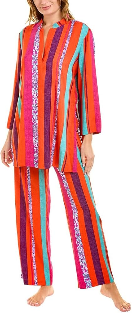 Natori Women's Inju Mandarin Pj Length 32"/Inseam 29"