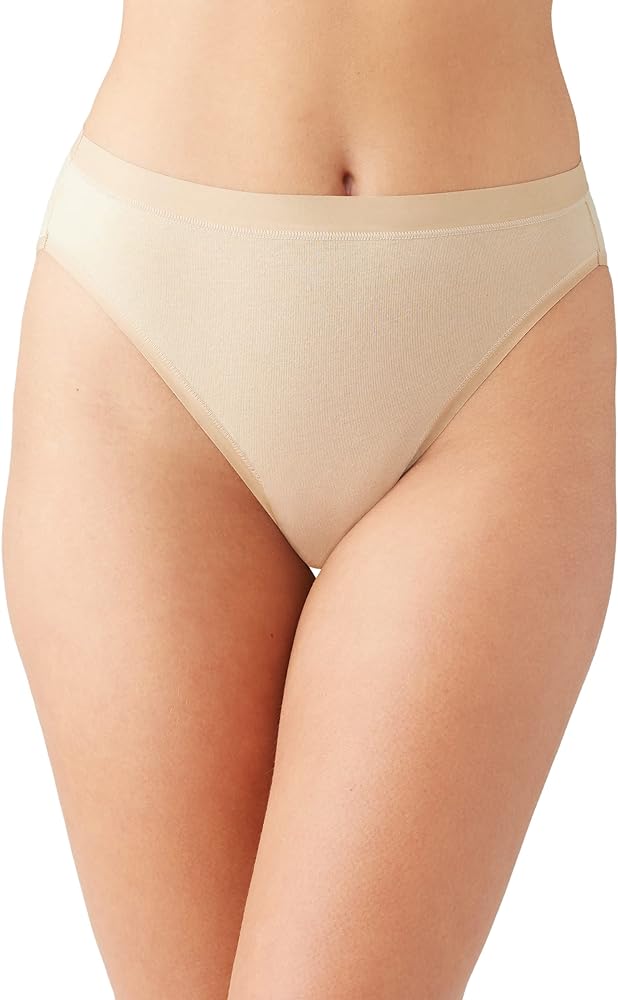 Wacoal Womens Understated Cotton Hicut Brief Panty