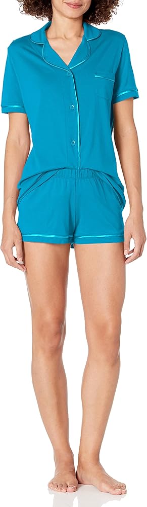 Cosabella Women's Bella Short Sleeve Top & Boxer Pajama Set