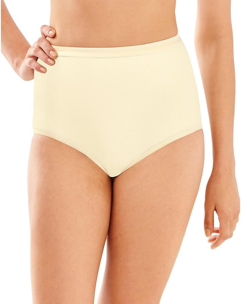 Bali Full-Cut-Fit Women`s Stretch Cotton Brief -, 6, Moonlight