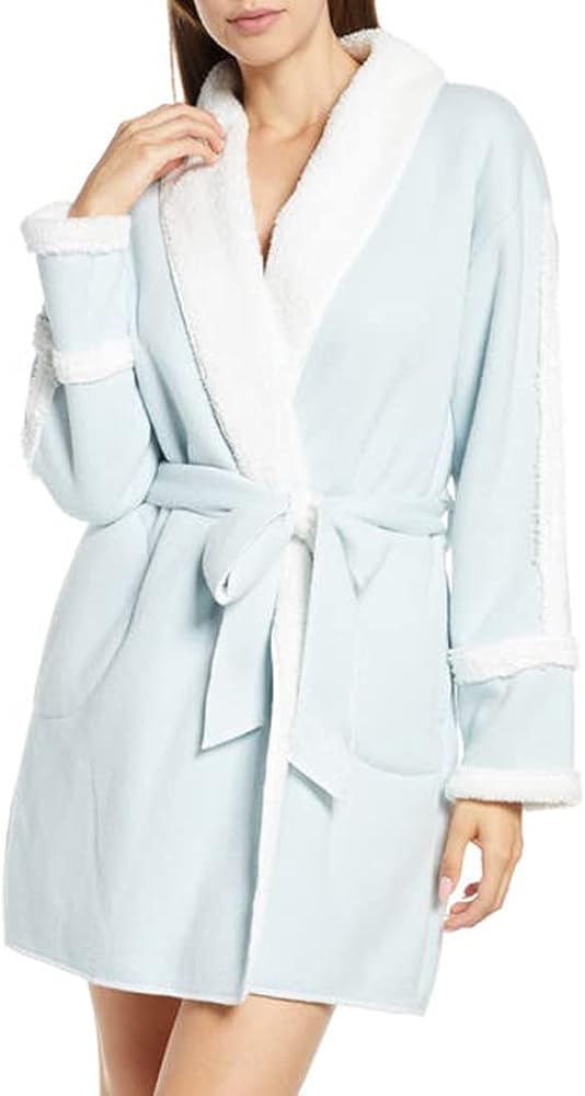 Splendid Exposed Seams PJ Robe, Celestial Blue, Medium